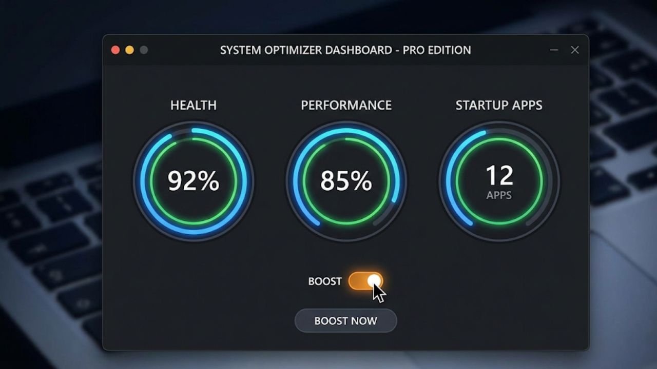 Best Free Windows Apps 2026 The Wintoys dashboard interface allowing users to control startup apps and system performance