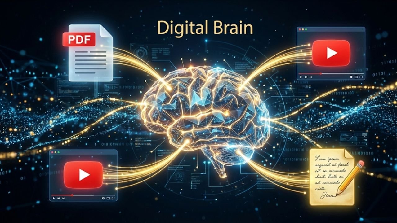 Best Free Windows Apps 2026Illustration of the Recall app using AI to synthesize knowledge from videos, documents, and notes.